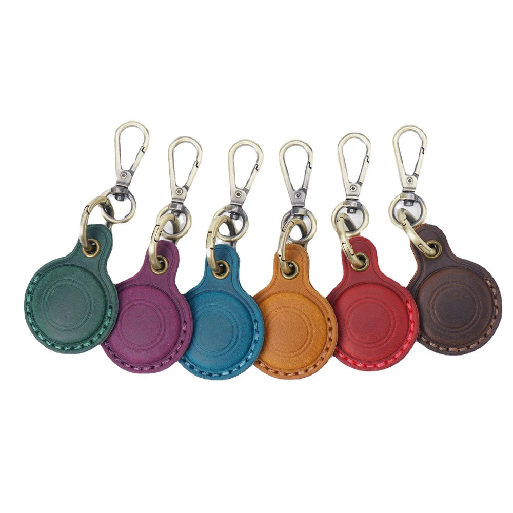 Leather Protective Case for Pet GPS Tracker Keychain – Anti-Loss