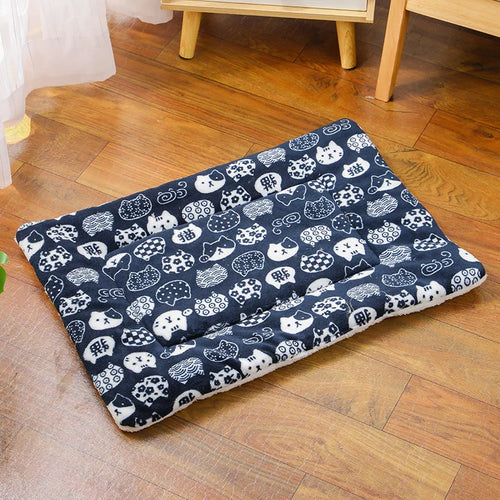 Flannel Pet Mat Dog Bed Cat Bed Thicken Sleeping Mat Dog Blanket Mat