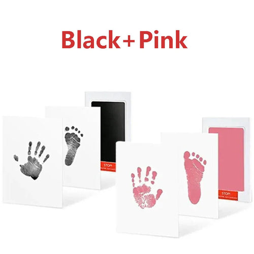 2/4pc Baby Handprint Footprints Ink Pads Safe Non-toxic No-Touch Skin