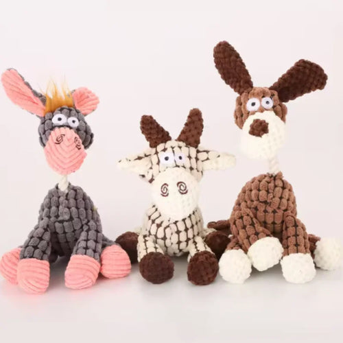 Interactive Plush Pet Dog Voice Toys for Puppies Teeth Grinding