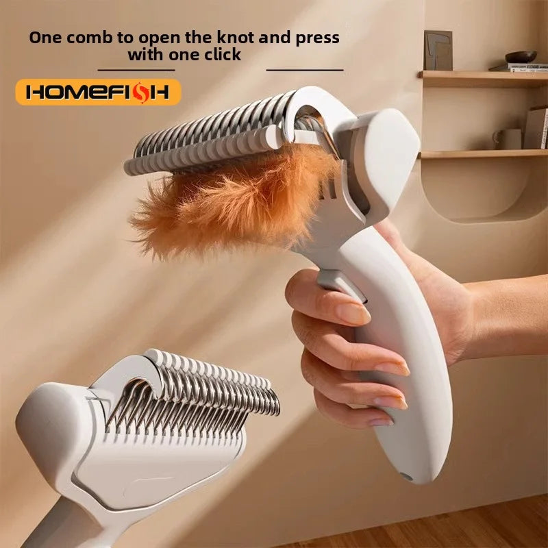 1PC Floating Stainless Steel Dog Hair Removal Brush for Long Hair
