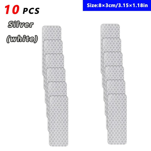10 Reflective Stickers, Warning Safety Reflective Stickers, Pet Safety
