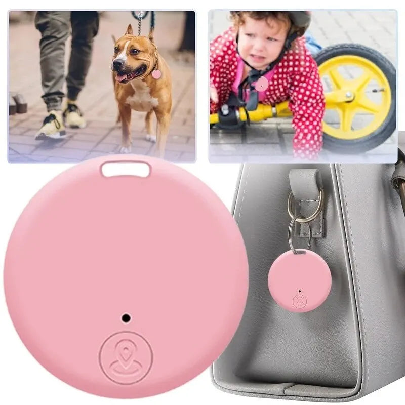 Mini GPS Bluetooth 5.0 Tracker AntiLost Device Round Pet Kids Bag