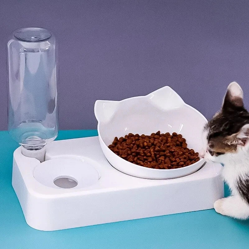 dual-purpose Pet Bowl Tilt to Protect Cervical Vertebrae Dog Food Bowl