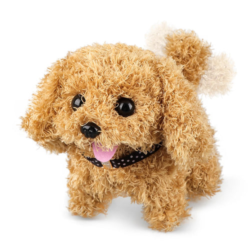 1Pc Electric Plush Simulation Dog Teddy Puppy Walking Sound Nodding