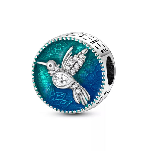 Silver Plated Travel Sunflower Lucky Charms Fit Original Pandora