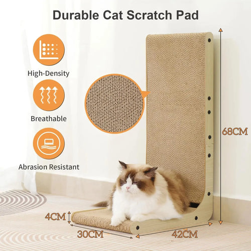 Scraper for Cats Cardboard Large/Small L-shape Wear-resistant