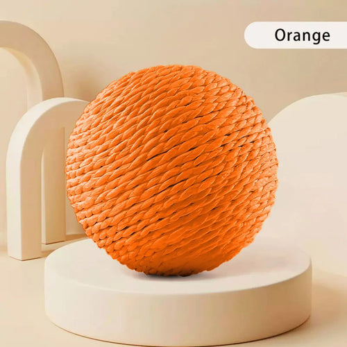 10CM Interactive Sisal Cat Scratching Ball Toy For Kitten Teeth