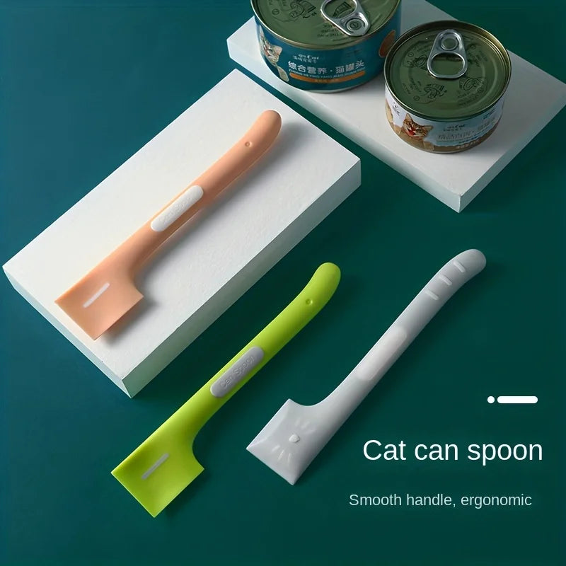 1 Piece of Cat Canned Spoon, Dog Wet Food, Pet Feeding Mixing, Long