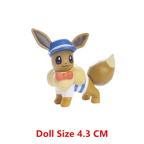 New Pokemon 4-13Cm Cartoons Movie Anime Figure Pikachu Lucario Mewtwo