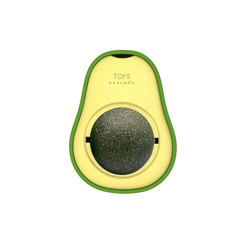 Avocado Catnip Ball Rotatable Pet Toy Mint Ball Wall Stickup Cat