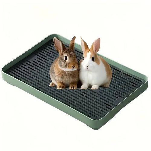 1pc Rabbit Litter Box Small Pet Toilet Tray Bunnie Corner Toilet Box