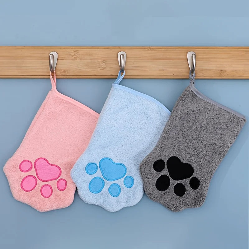 Quick-drying Dog Bath Gloves absorbent Pet Bath Towels for Small