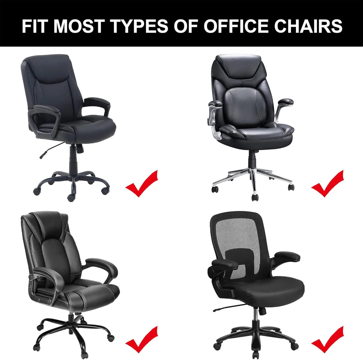 Thickened Jacquard Stretchable Computer Office Chair Covers Dustproof