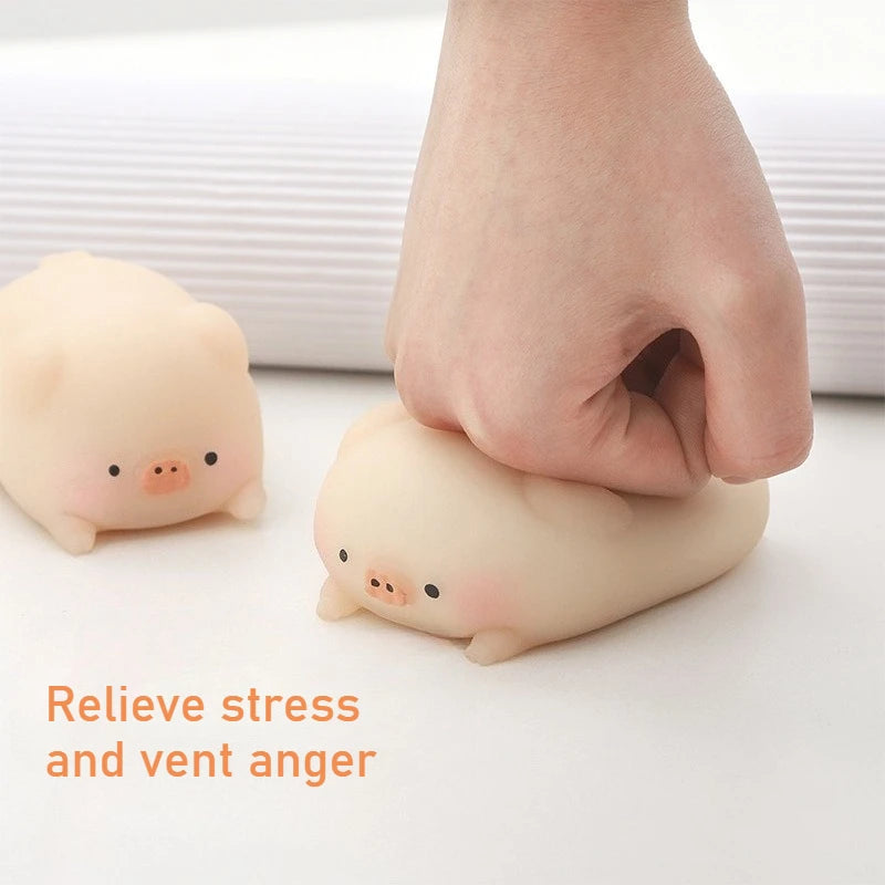 Cute Little Pink Pig Squeeze Toys Pink Piglet Stress-relieving and