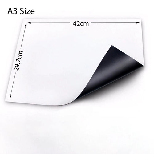 A3 Size Magnetic Whiteboard Dry Erase White Board, Fridge Stickers for