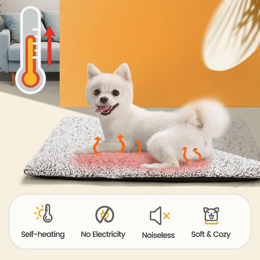 Self-Heating Pet Mat, Super Soft Aluminum Film Dog Mattress For