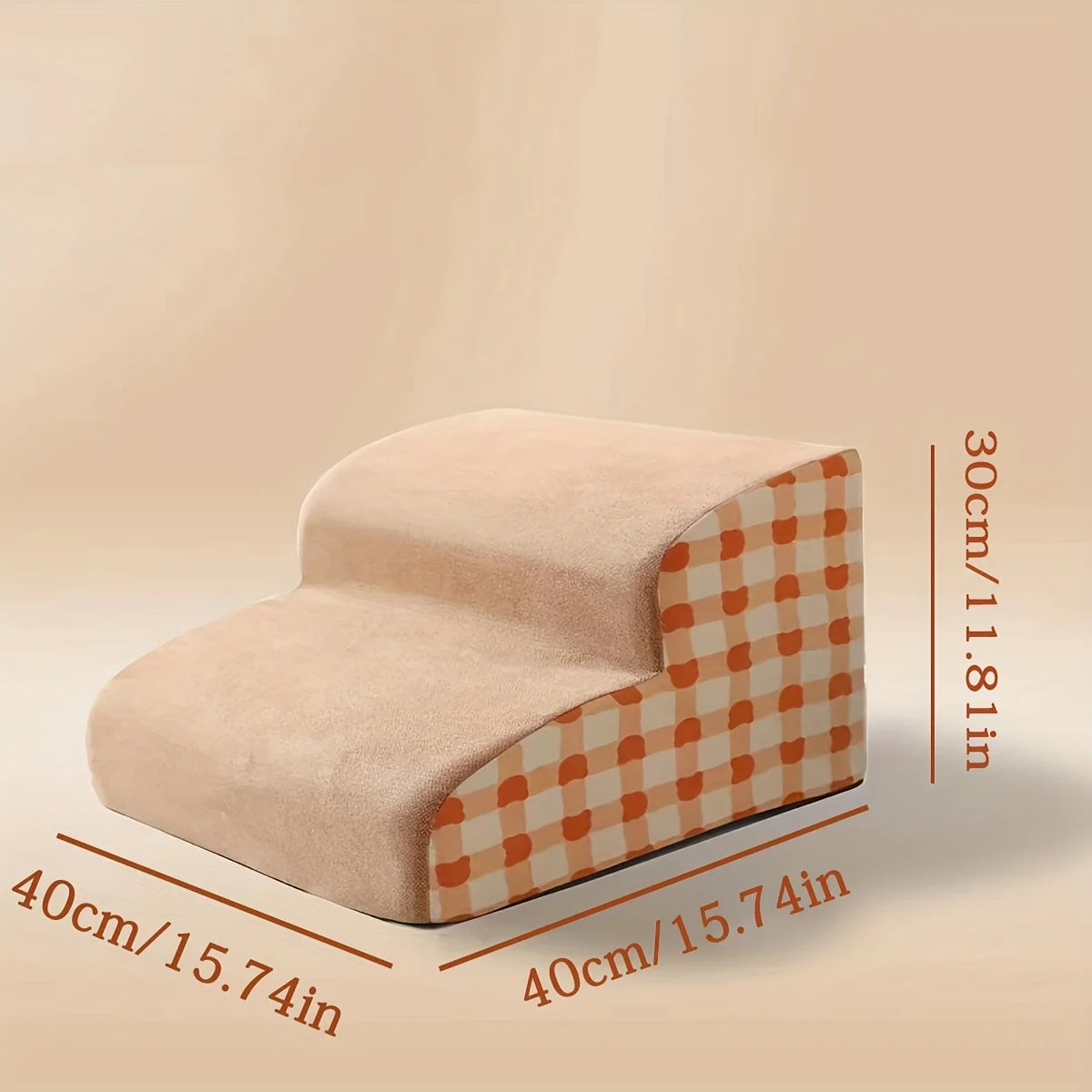 Pet 2/3 Steps High Density Foam Dog Secure Stairs Ramps Non-Slip Pet