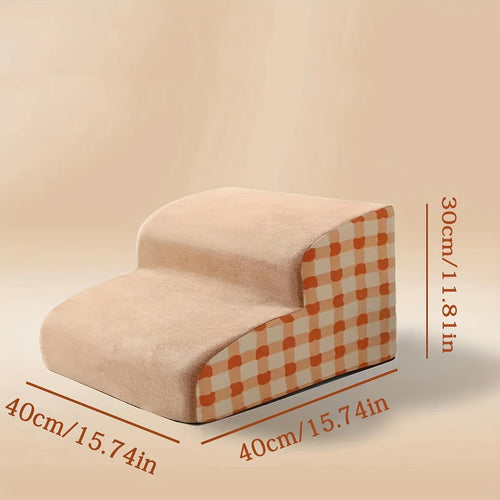 Pet 2/3 Steps High Density Foam Dog Secure Stairs Ramps Non-Slip Pet