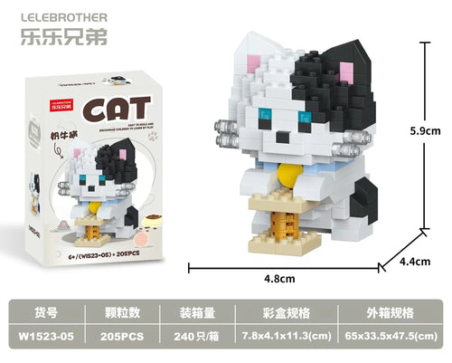 Hot Selling Particle Assembly Building Blocks Pet Cat Dog Assembly