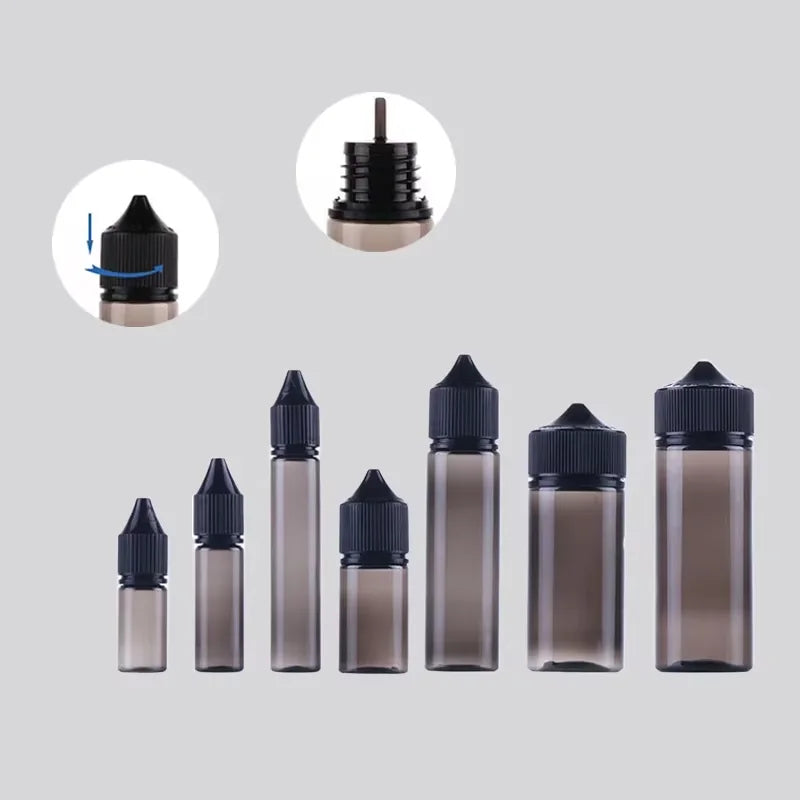 5Pcs10-120ml PET Empty Bottle Plastic Oil Filling Bottle Portable