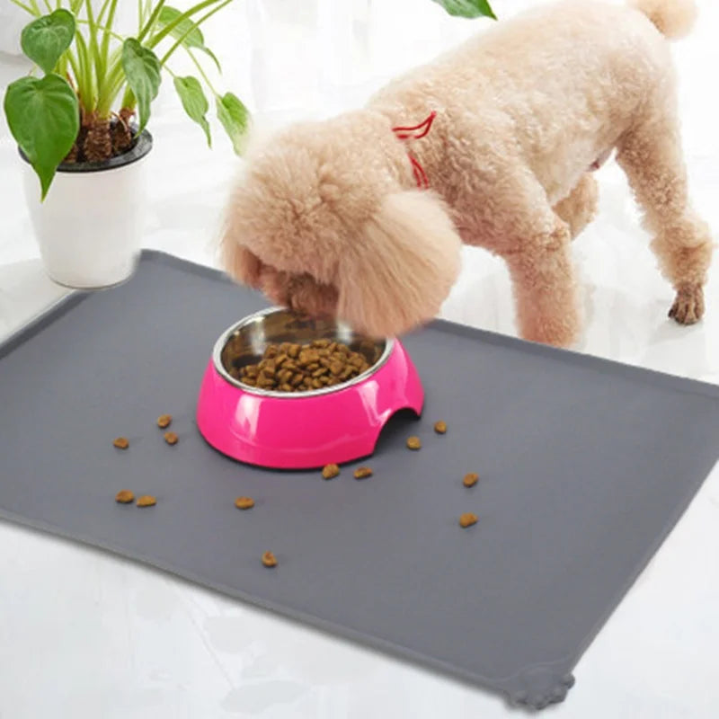 Silicone Pet Meal Mat Pet Waterproof and Anti Slip Cat Food Mat No