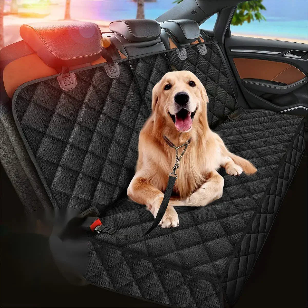 Dog Car Rear Seat Protective Cover Waterproof Dirt Resistant Pet Seat