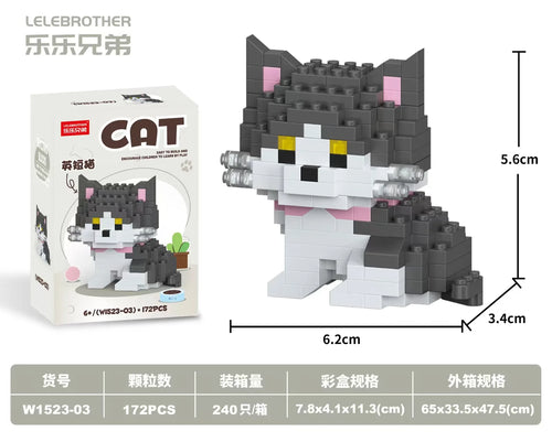 Hot Selling Particle Assembly Building Blocks Pet Cat Dog Assembly