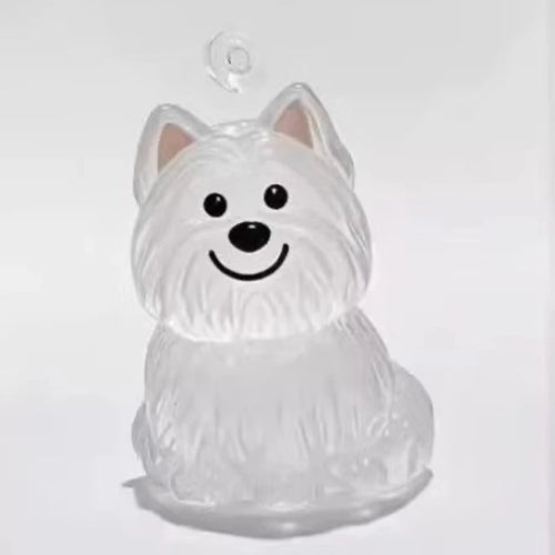 Cute Clear Puppy Hair Memorial DIY Pendant Keychain Decor Keepsake