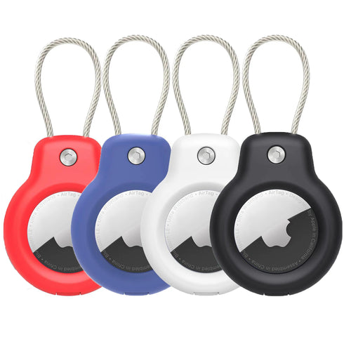 For Apple Airtag Case Hard Plastics Holder Anti-Loss Keychain With