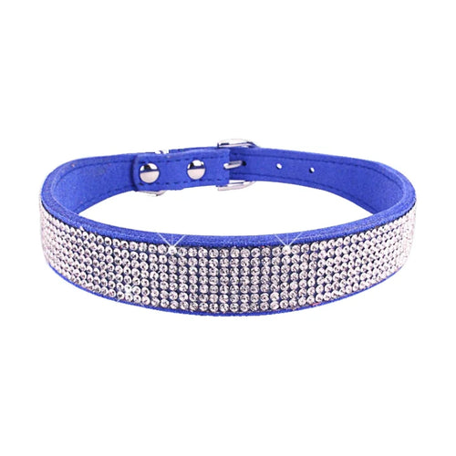 Dog Collar Crystal Glitter Rhinestone Pet Collars Zinc Alloy Buckle