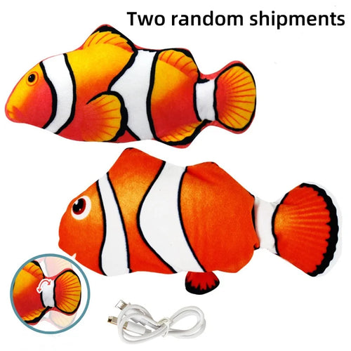 Cat Toys Fish USB Charger Fish Interactive Electric Floppy Fish Cat