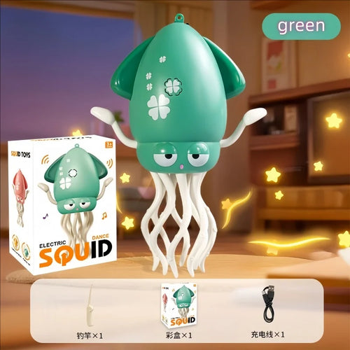 New and unique magical dancing octopus electric squid sensing and