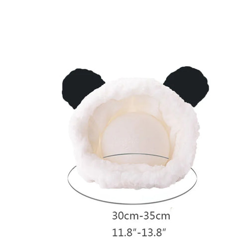Cute Bear Rabbit Hooded Pet Cat Dog Accessories Cosplay Cat Hat Winter