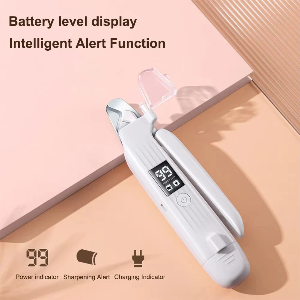 2 in 1 Electric Pet Nail Trimmer with LED Lights Pet Nail Grinder Dog