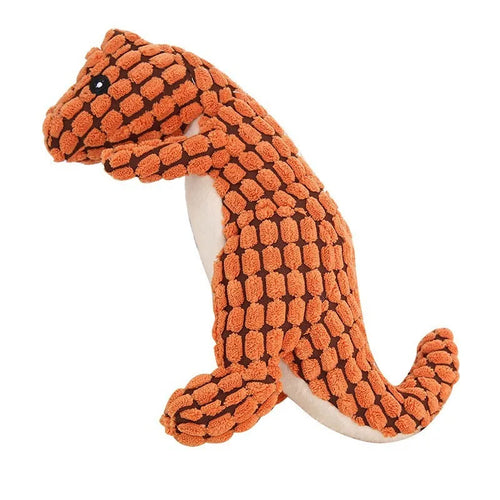 Pets Dog Chew Stuffed Funny Dinosaur Shape Cats Corn Wool Vocal Apply