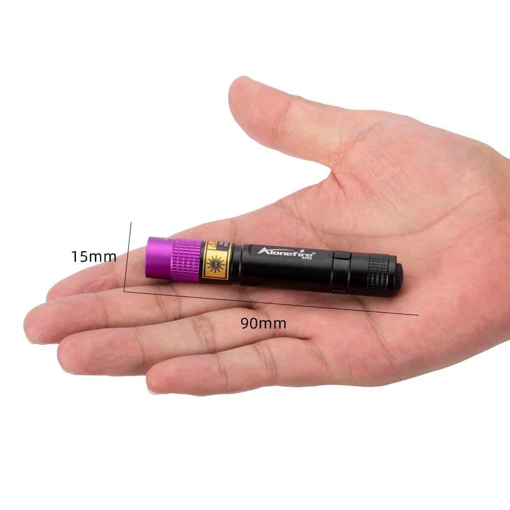 SV62 3W UV 365nm LED Flashlight AAA Mini Pen Ultraviolet Torch Money