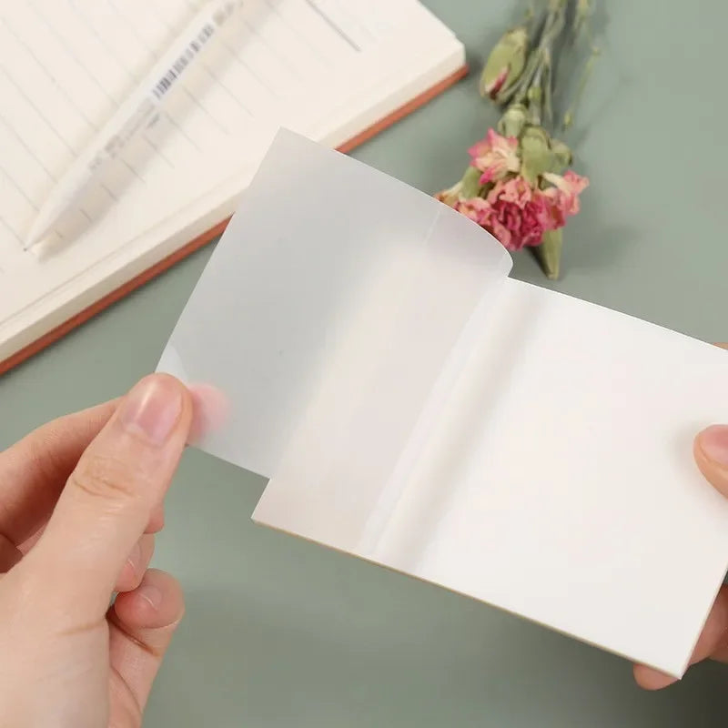 200 Sheets PET Transparent Notes Stickers Waterproof Posted It Paper