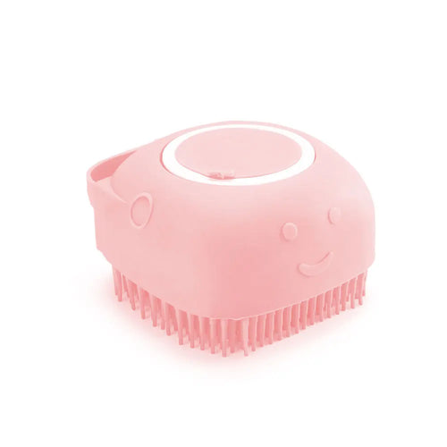 Silicone Pet Bath Brush for Puppy Dogs, 2 in 1 Pet Bath Brush Soft