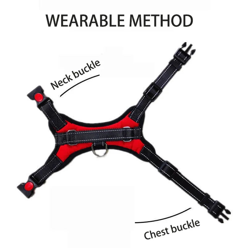 Dog Harness Quick Release Vest Pet Puppy Harness Nylon Material