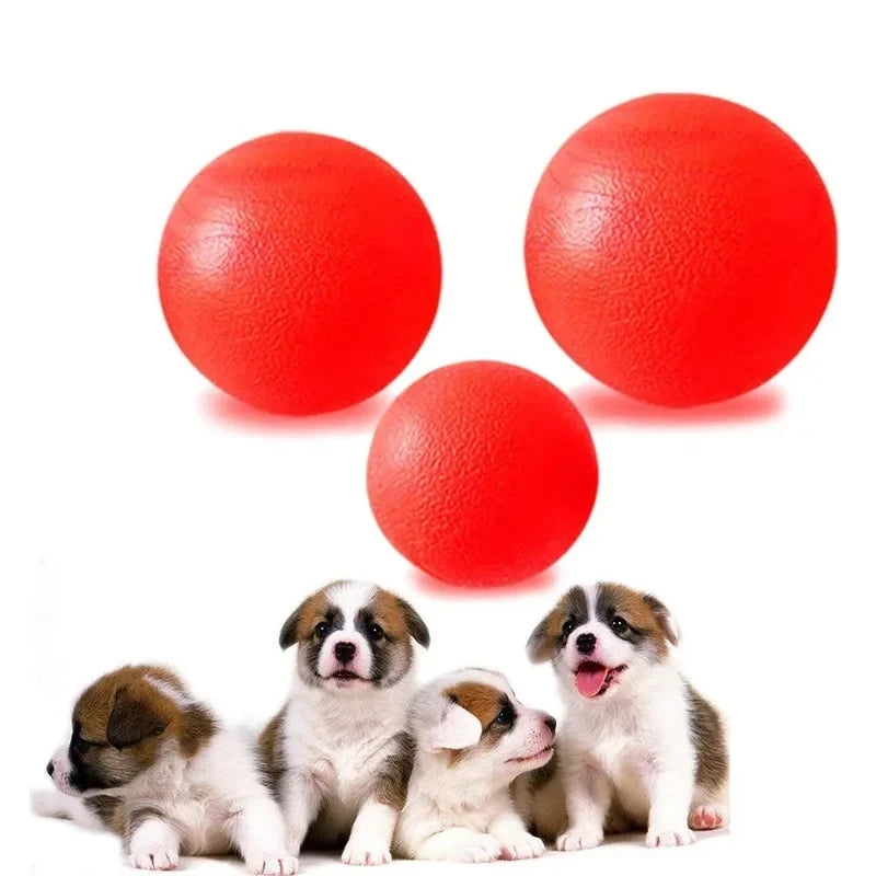 Indestructible Solid Rubber Ball Pet Dog Toy Training Chew Play Fetch