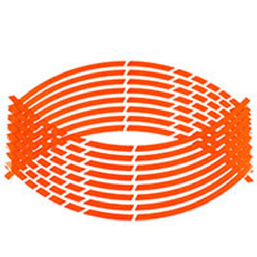 16Pcs 17"18" Strips Motorcycle Wheel Stickers Car Reflective Rim Tape