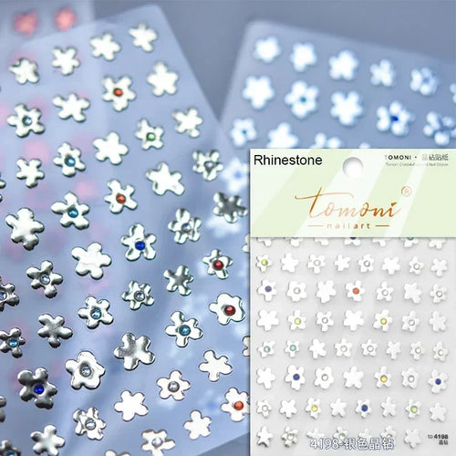 1piece 5D glass fragment nail sticker high quality stained glass