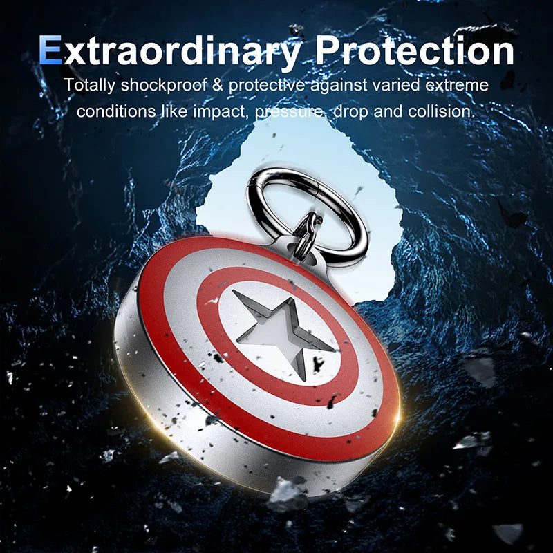 For Airtag Case IPX8 Waterproof Keychain for Apple Air tag Holder