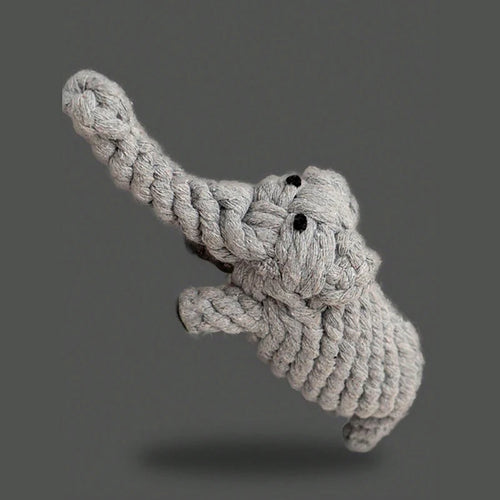 1pc rope knot grinding teeth resistant hand-woven animal cotton rope