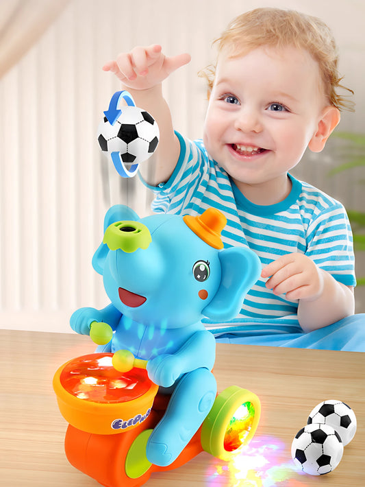 1pc funny elephant toy car,Electronic Suspended blowing ball pet toys