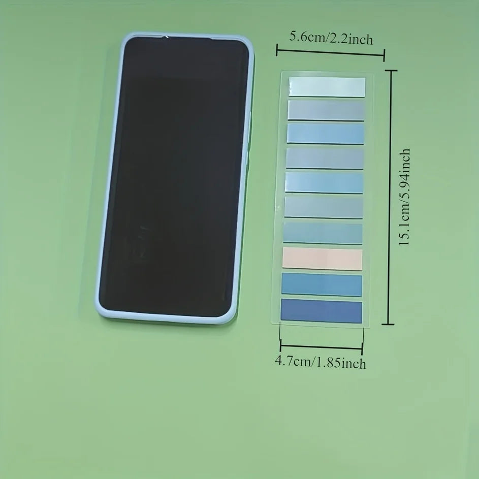 PET Morandi Color Translucent Convenience Sticker Marking Index