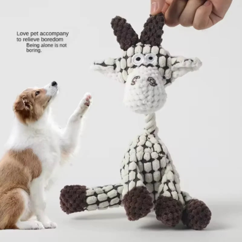 Interactive Plush Pet Dog Voice Toys for Puppies Teeth Grinding