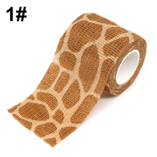 Animal Printed Self Adhesive Tattoo Elastic Bandage 4.5m Sports Wrap