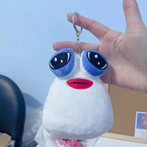 Hot 10cm Game My Pet Alien Pou Plush Keychain Furdiburb Emotion Alien